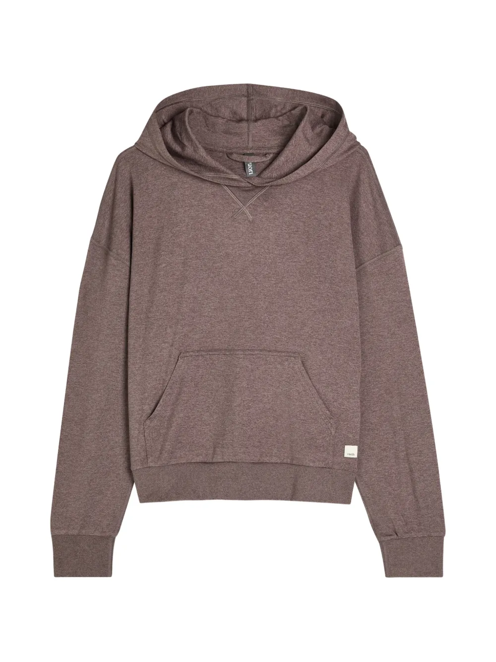 VUORI pouch-pocket hoodie - Marrone