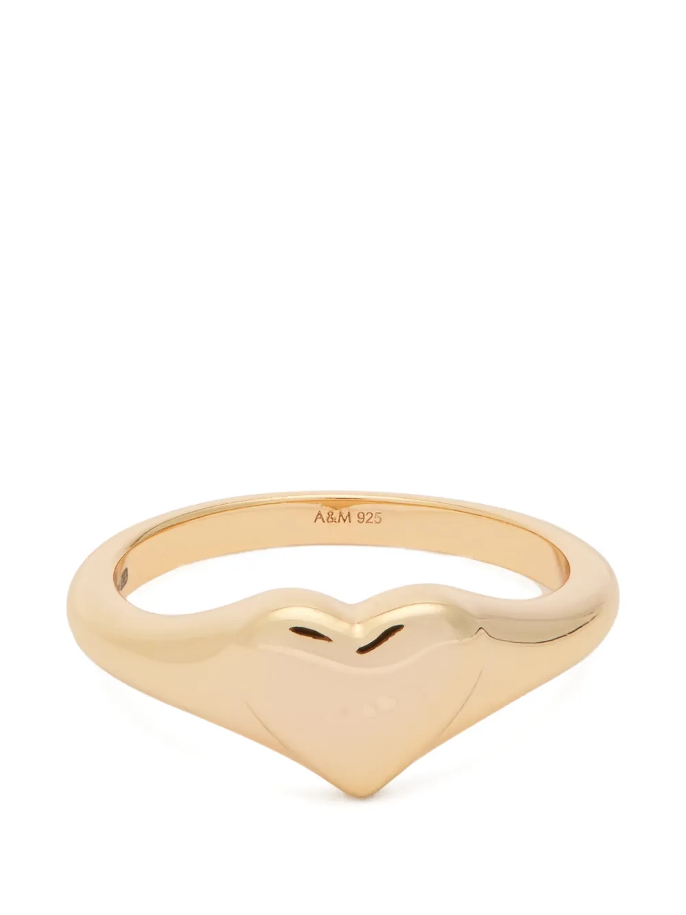 Astrid & Miyu heart signet ring - Oro