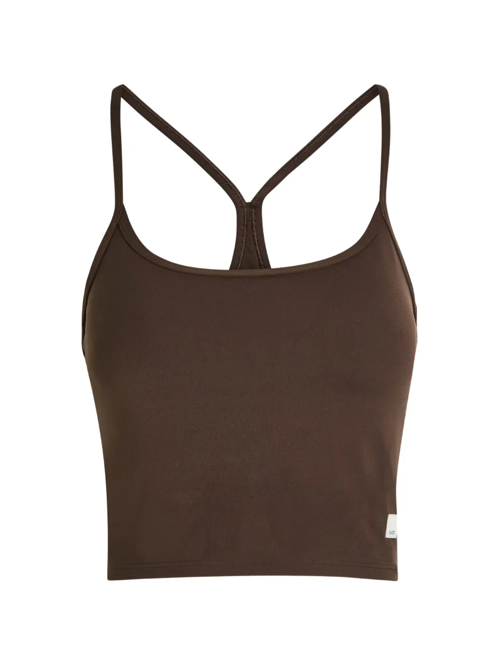 VUORI AllTheFeels™ racerback cropped tank top - Marrone