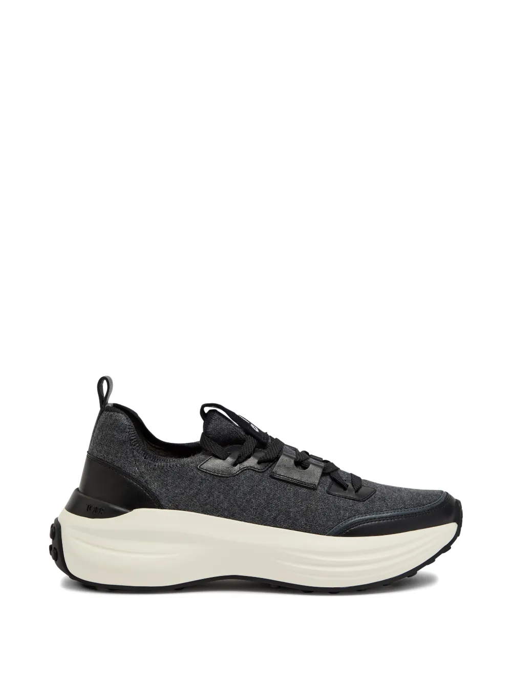 Tod's panelled lace-up sneakers - Grau