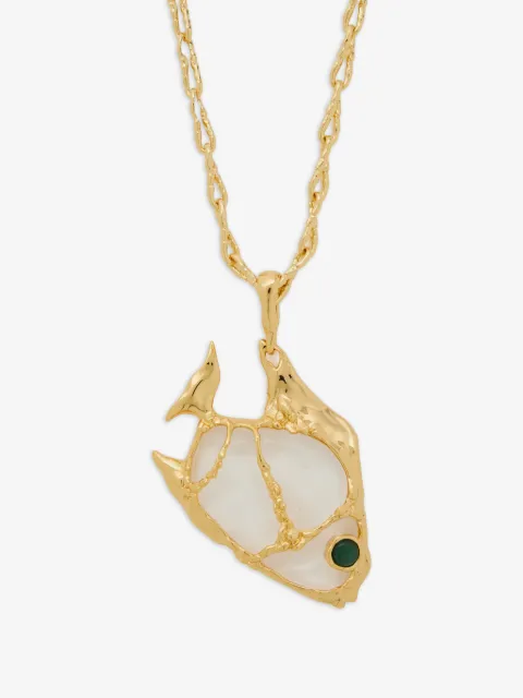 Alexis Bittar collar con dije de pez ángel