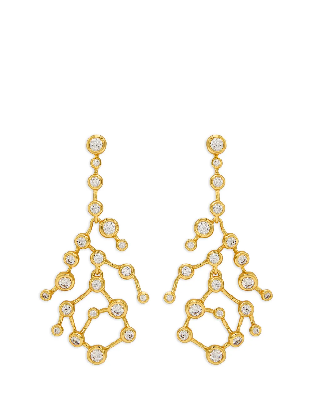 Alexis Bittar Asterales crystal-embellished drop earrings - Gold