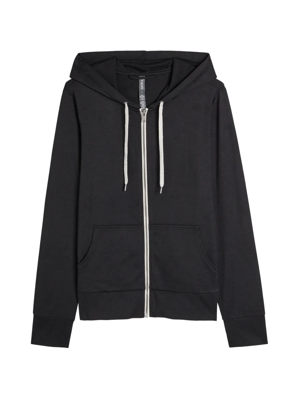VUORI zip-up drawstring hoodie - Nero