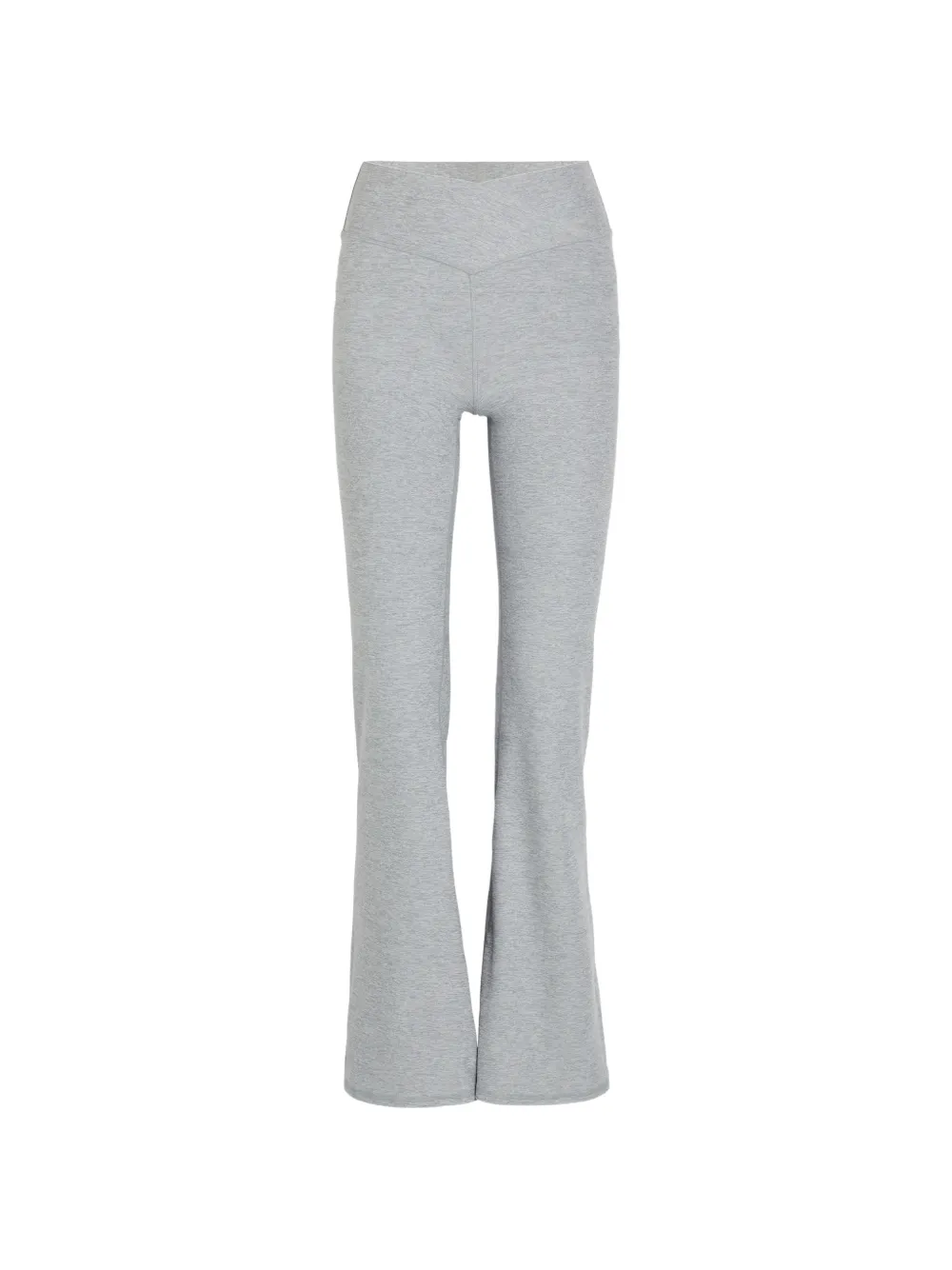 VUORI mélange-effect flared trousers - Grau