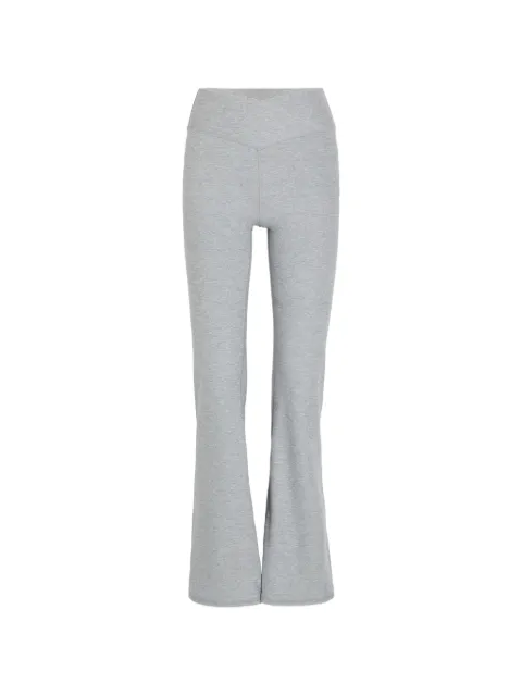 VUORI mélange-effect flared trousers