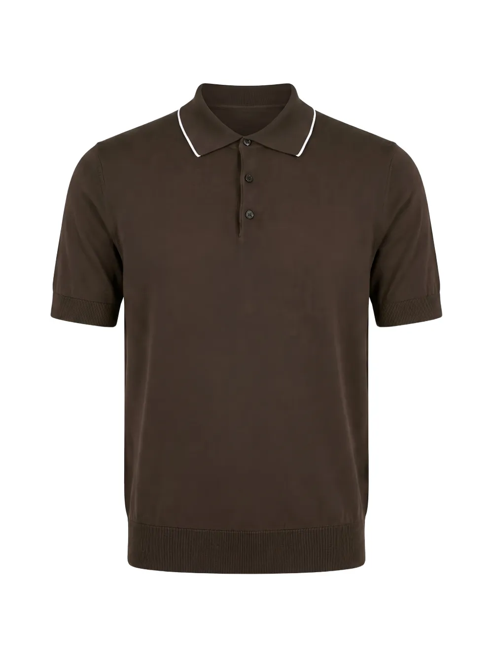 Peserico cotton-tricot polo shirt - Marrone