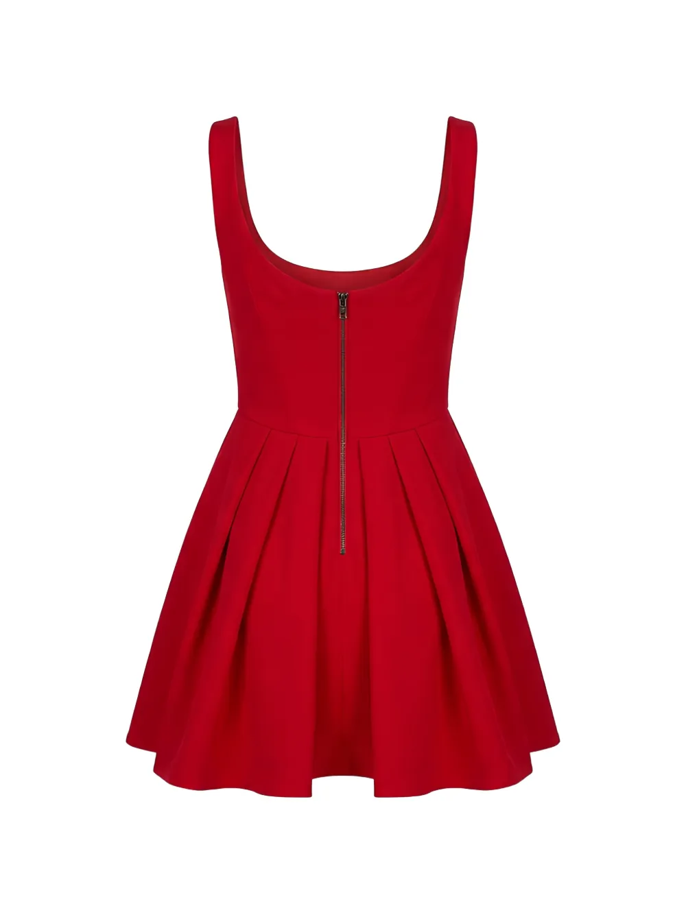 alice + olivia Estrella jurk met col Rood