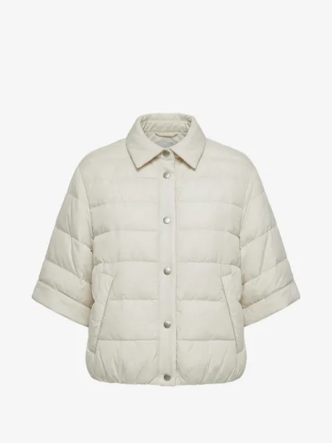 Peserico Gesteppte Jacke mit Cropped-Ärmeln