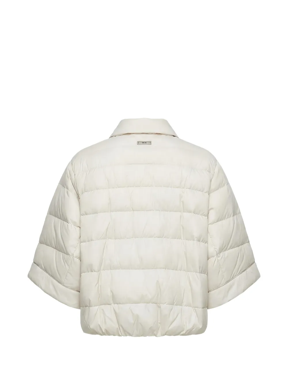 Peserico Gewatteerd jack met cropped mouwen Wit