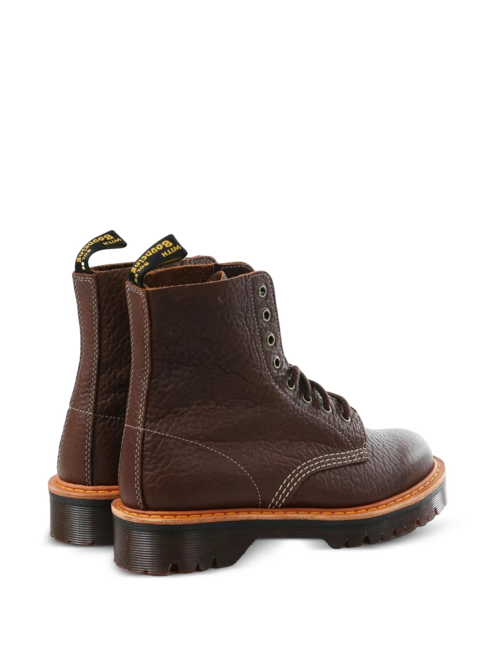 Dr. Martens 1460 Wild grainy-leather lace-up ankle boots Bruin