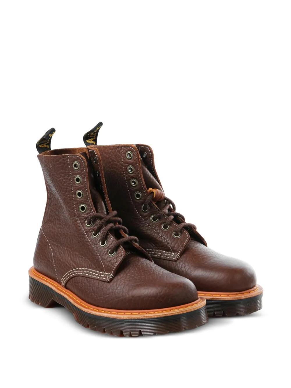 Dr. Martens 1460 Wild grainy-leather lace-up ankle boots Bruin