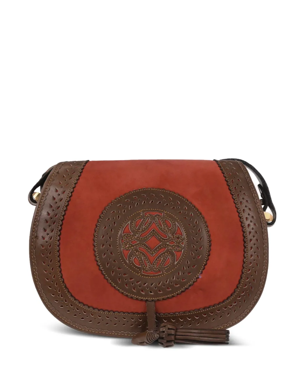 Loewe Pre-Owned 1990-2000s Sevilla Collection Anagram leather crossbody bag - Orange