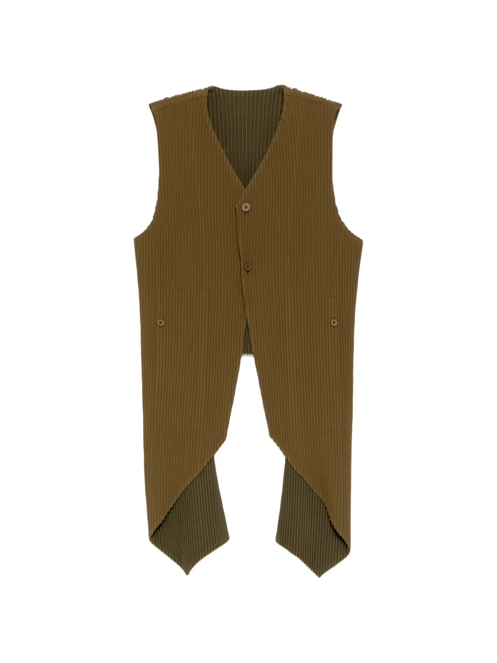 Homme Plissé Issey Miyake pleated vest - Grün