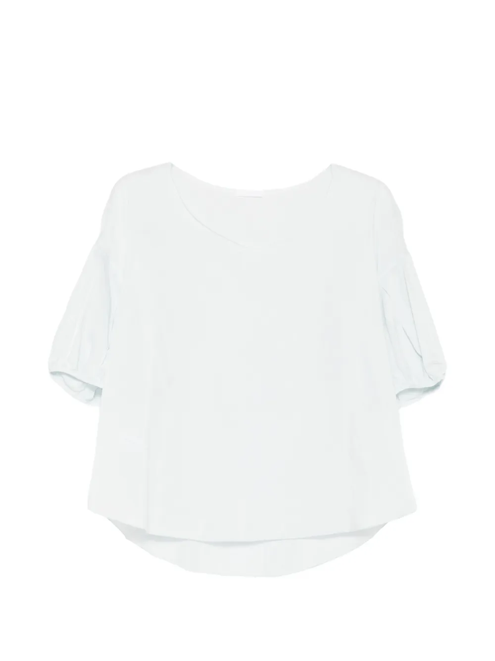 Susanne Bommer Puff-sleeve V-neck Shirt In Multi