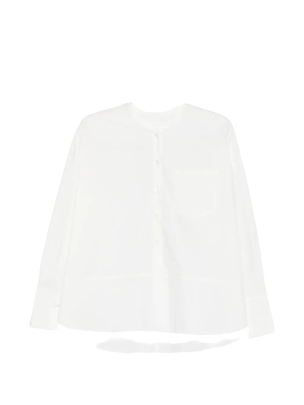 Susanne Bommer Chest-pocket Loose-fit Blouse In Blue