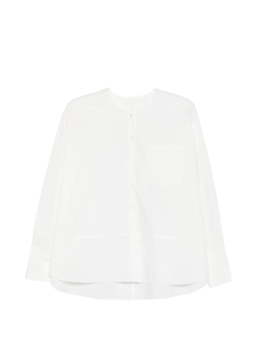 SUSANNE BOMMER chest-pocket loose-fit blouse - Nude