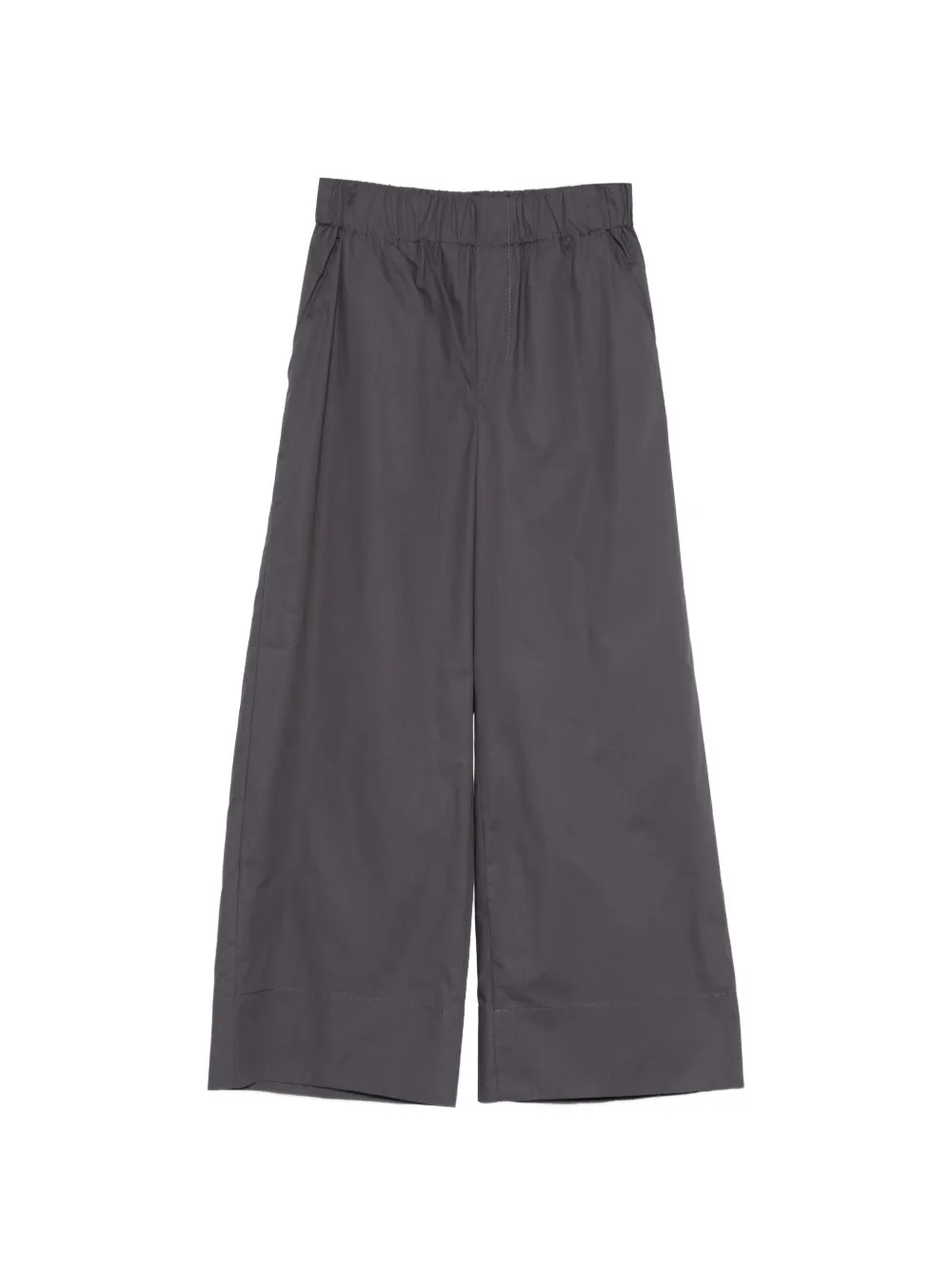 SUSANNE BOMMER wide-leg elasticated-waist trousers - Grigio