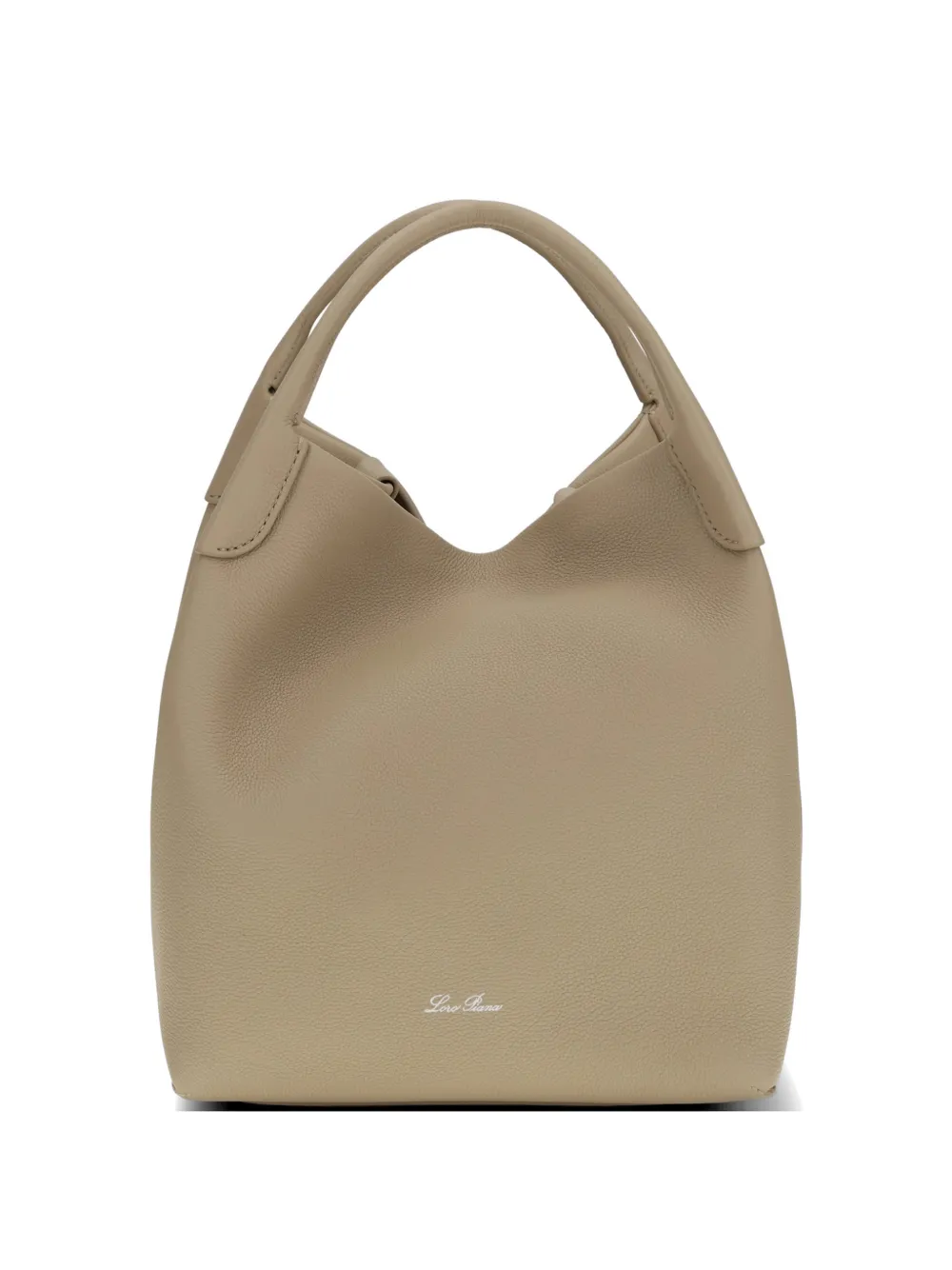 Loro Piana large Bale leather tote bag - Toni neutri
