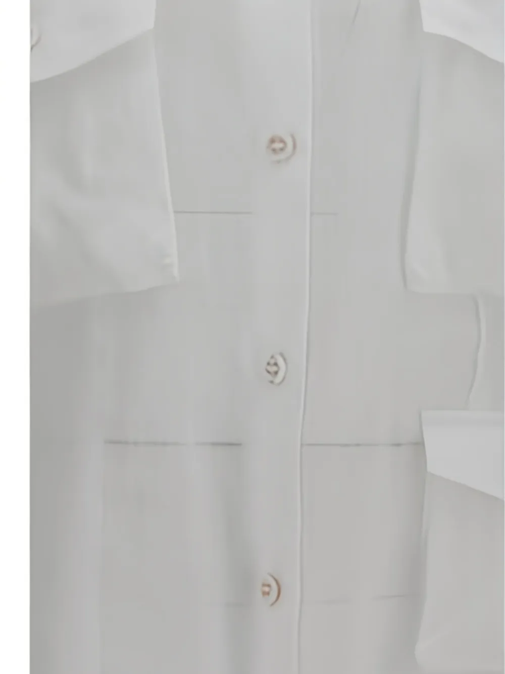 Ermanno Scervino Blouse met geplooid detail en meerdere zakken Wit