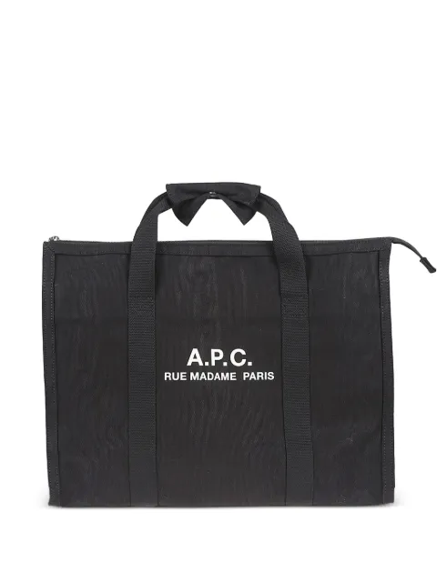 A.P.C. logo-print travel bag