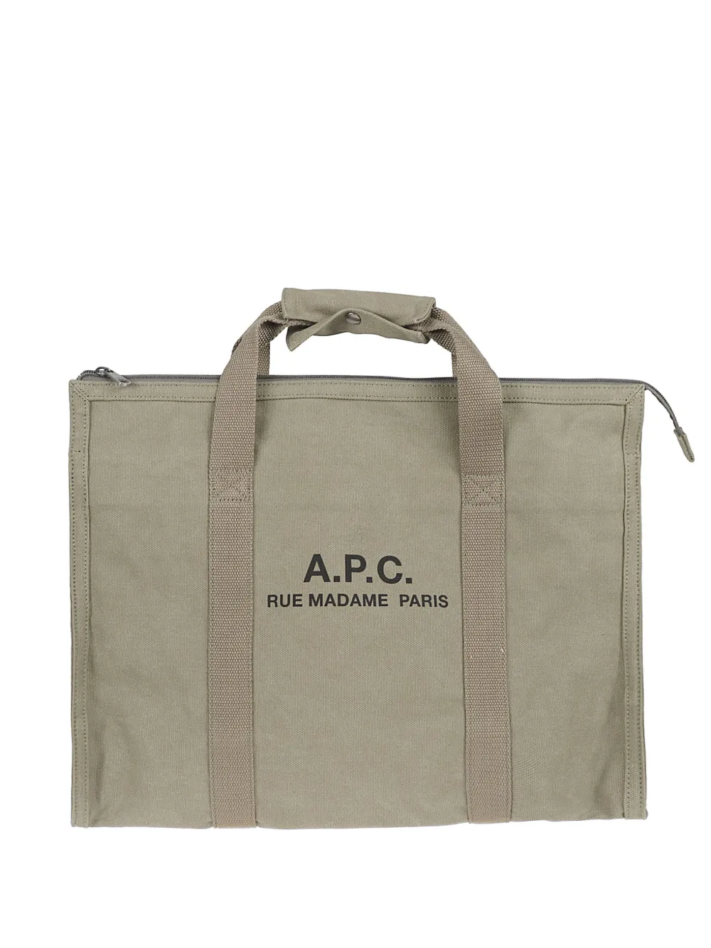 A.P.C. Recuperation logo-print luggage bag - Verde