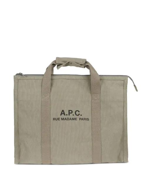 A.P.C. Recuperation logo-print luggage bag