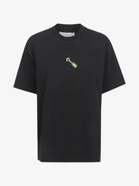 ALBERTO BRESCI embroidered-motif T-shirt
