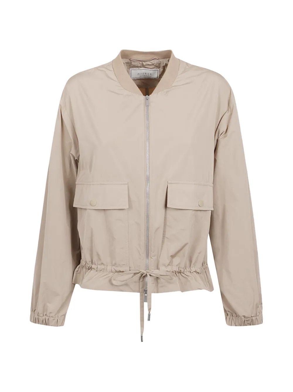 Peserico drawstring-hem bomber jacket - Toni neutri