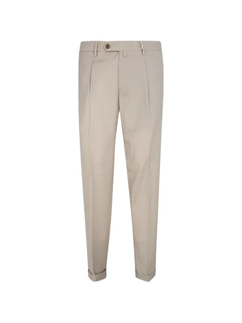 Myths pleated turn-up trousers