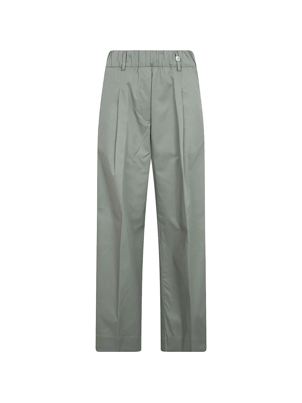 Myths pleated elasticated-waistband trousers - Verde