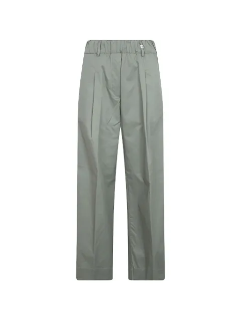 Myths pleated elasticated-waistband trousers
