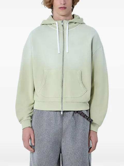 Brain Dead padded-elbow zip-up hoodie