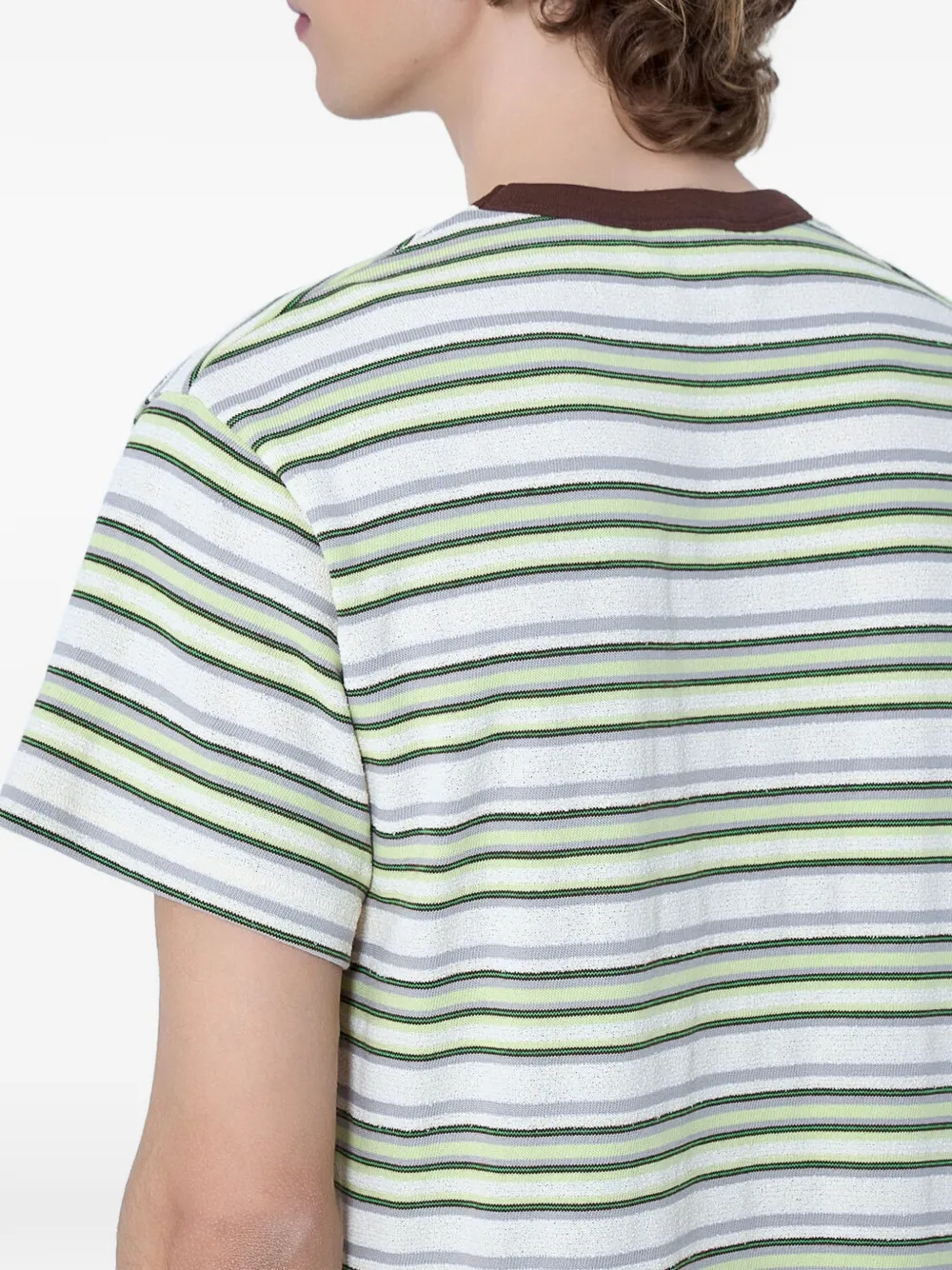 Brain Dead Gestreept T-shirt Groen