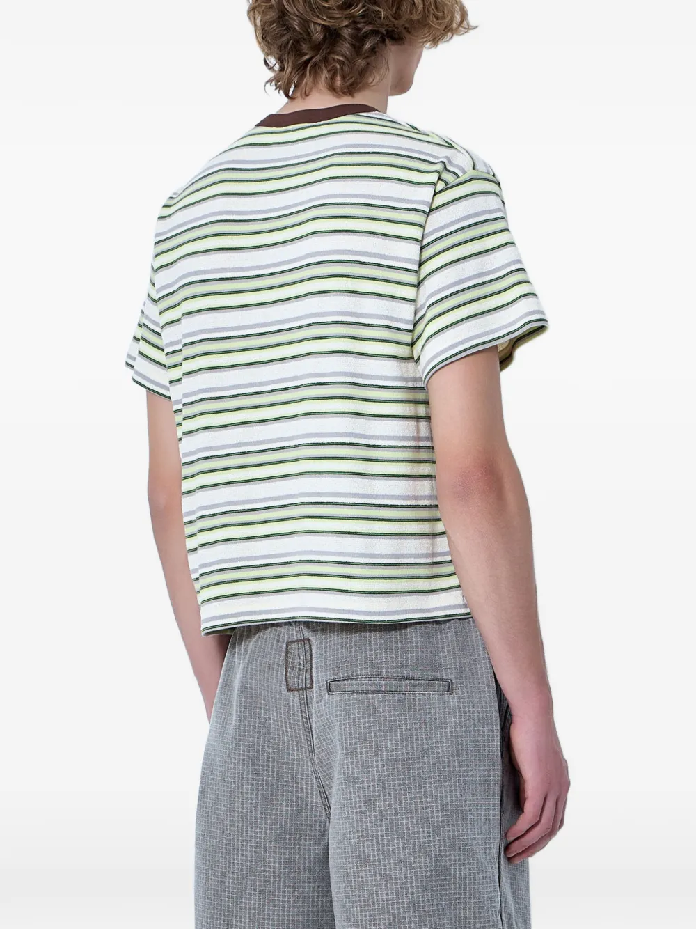 Brain Dead Gestreept T-shirt Groen