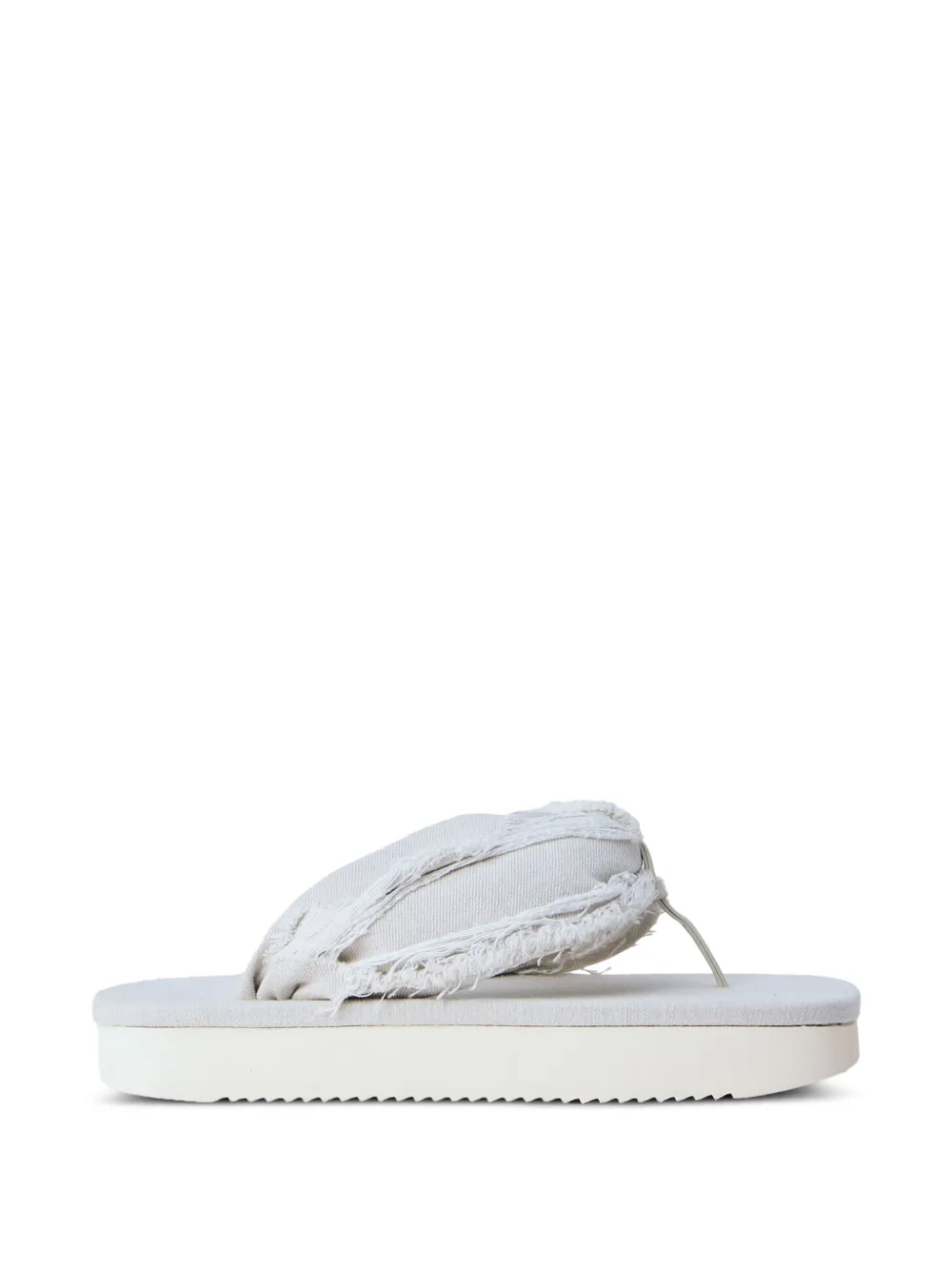 Rick Owens DRKSHDW frayed denim sandals - Toni neutri