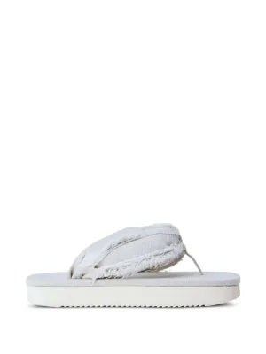 Prada ラバーサンダル | ホワイト | FARFETCH JP