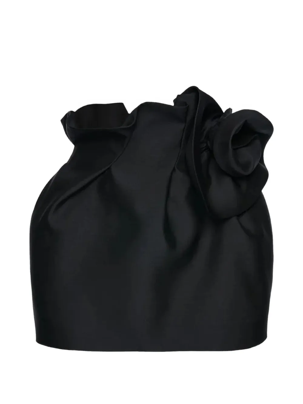 Magda Butrym flower-detail mini skirt - Schwarz