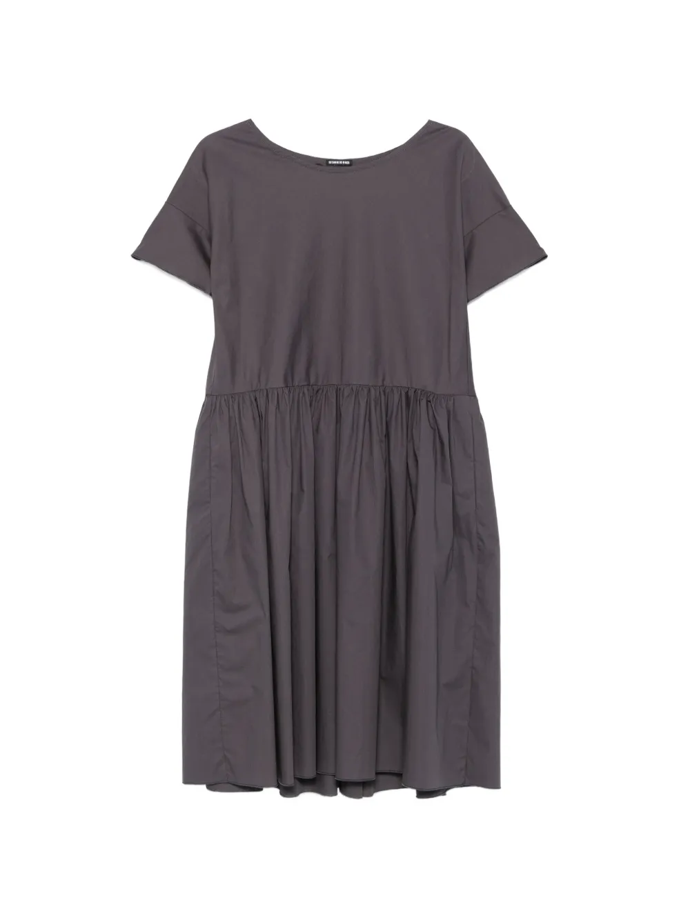 SUSANNE BOMMER gathered-waist short-sleeve dress - Grau