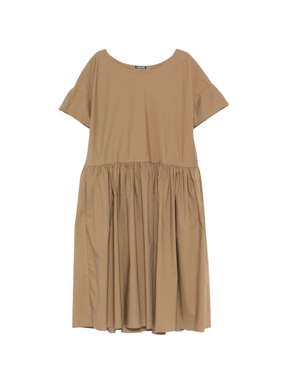 SUSANNE BOMMER gathered flared midi dress - Toni neutri