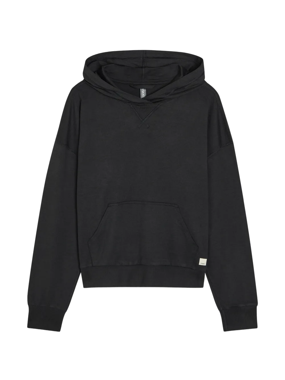 VUORI pouch-pocket hoodie - Nero