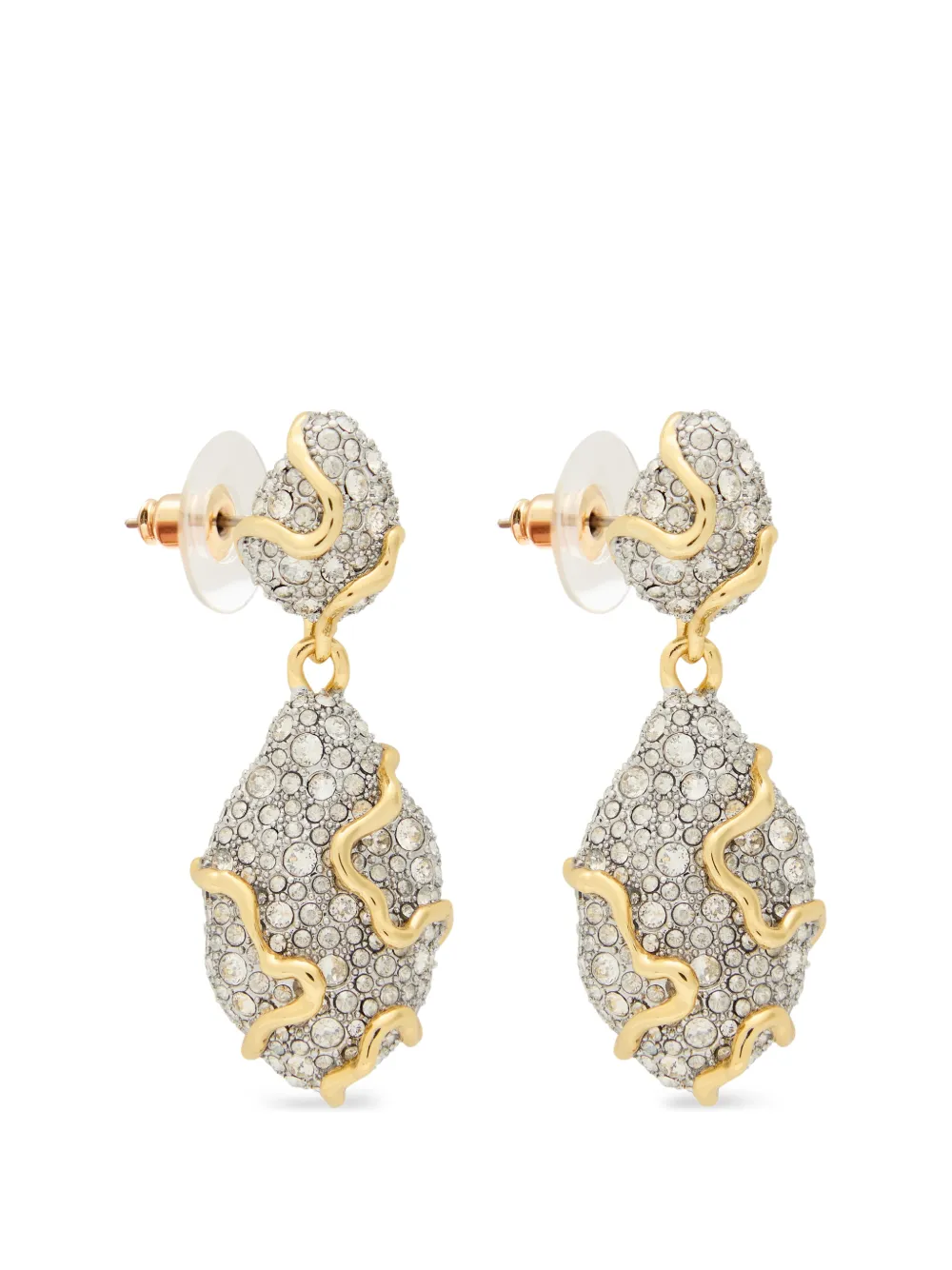 Alexis Bittar Solanales crystal-embellished drop earrings - Gold