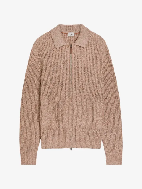 Tod's ribbed-knit zip-up cardigan