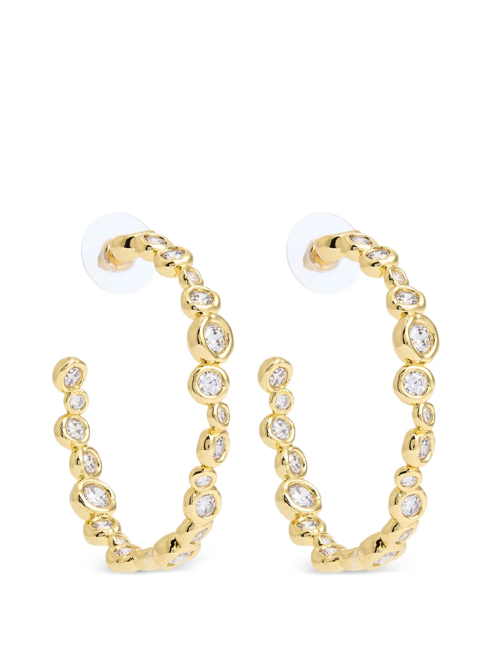Alexis Bittar Asterales crystal-embellished hoop earrings - Gold