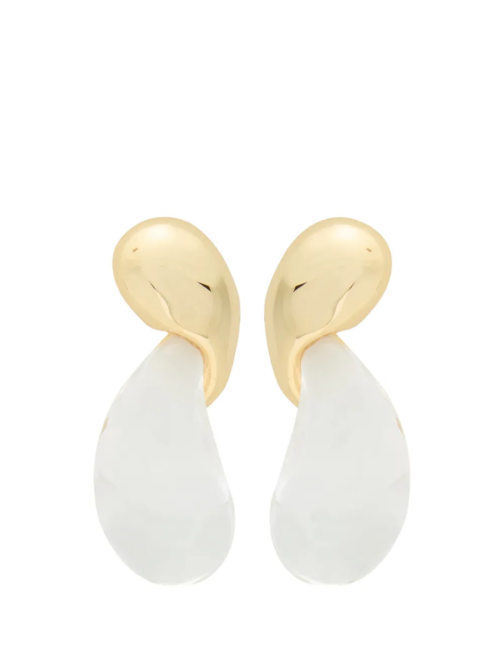 Alexis Bittar Liquid Lucite modernist earrings - Oro