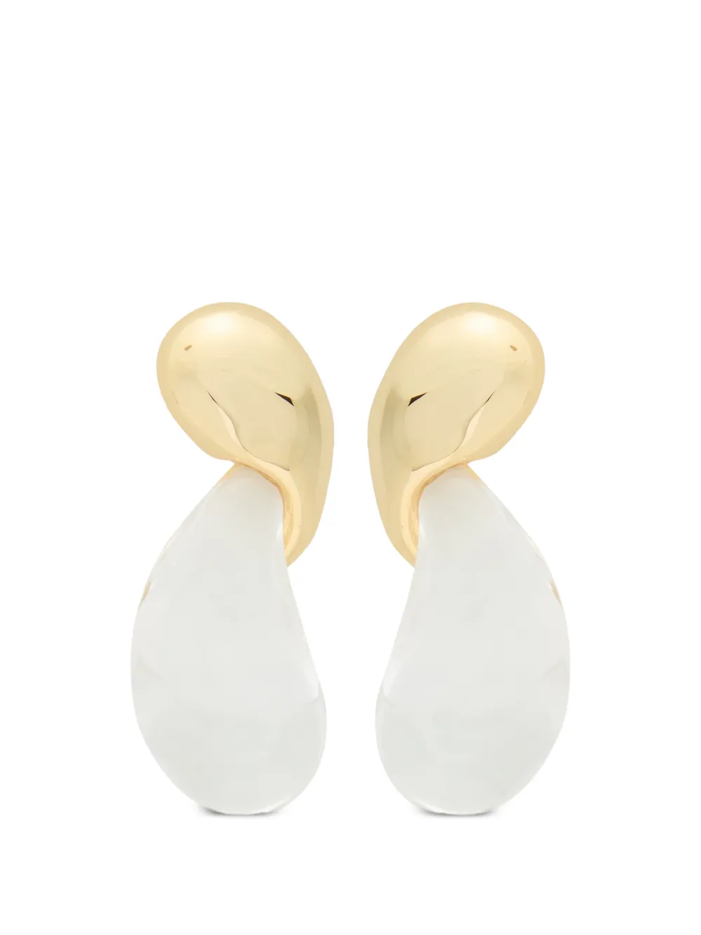Alexis Bittar Liquid Lucite modernist earrings - Oro