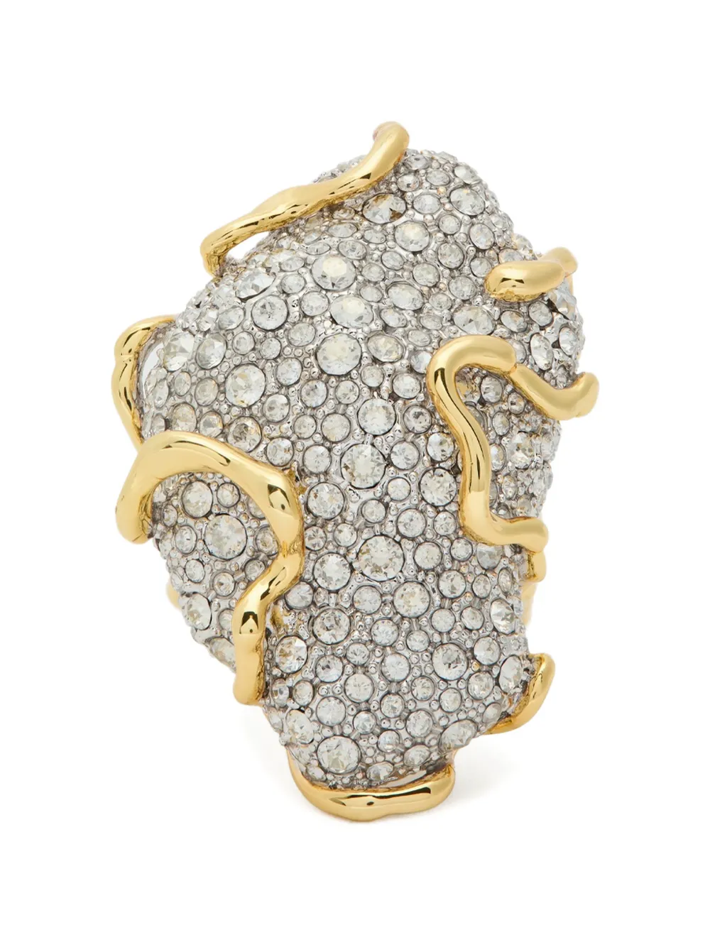 Alexis Bittar Solanales crystal-embellished ring - Oro