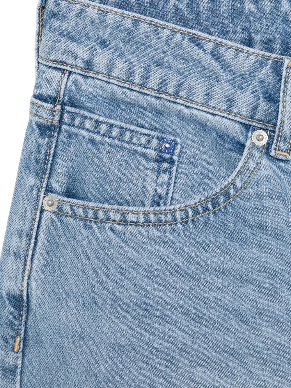 Karl Lagerfeld Jeans met wijde pijpen en knoopsluiting Blauw
