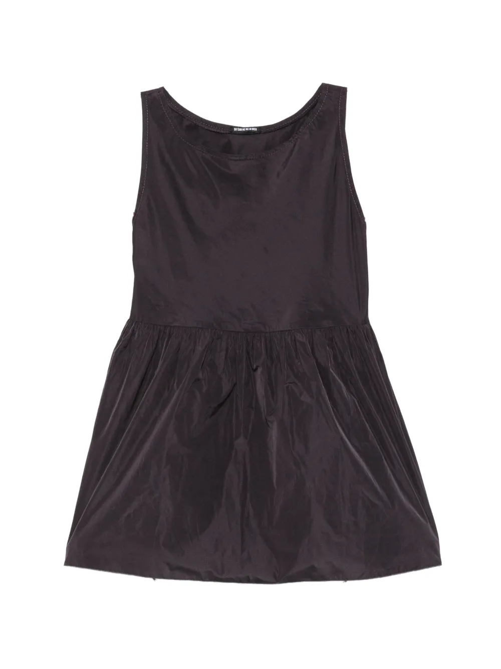 SUSANNE BOMMER ribbon-tie peplum top - Nero
