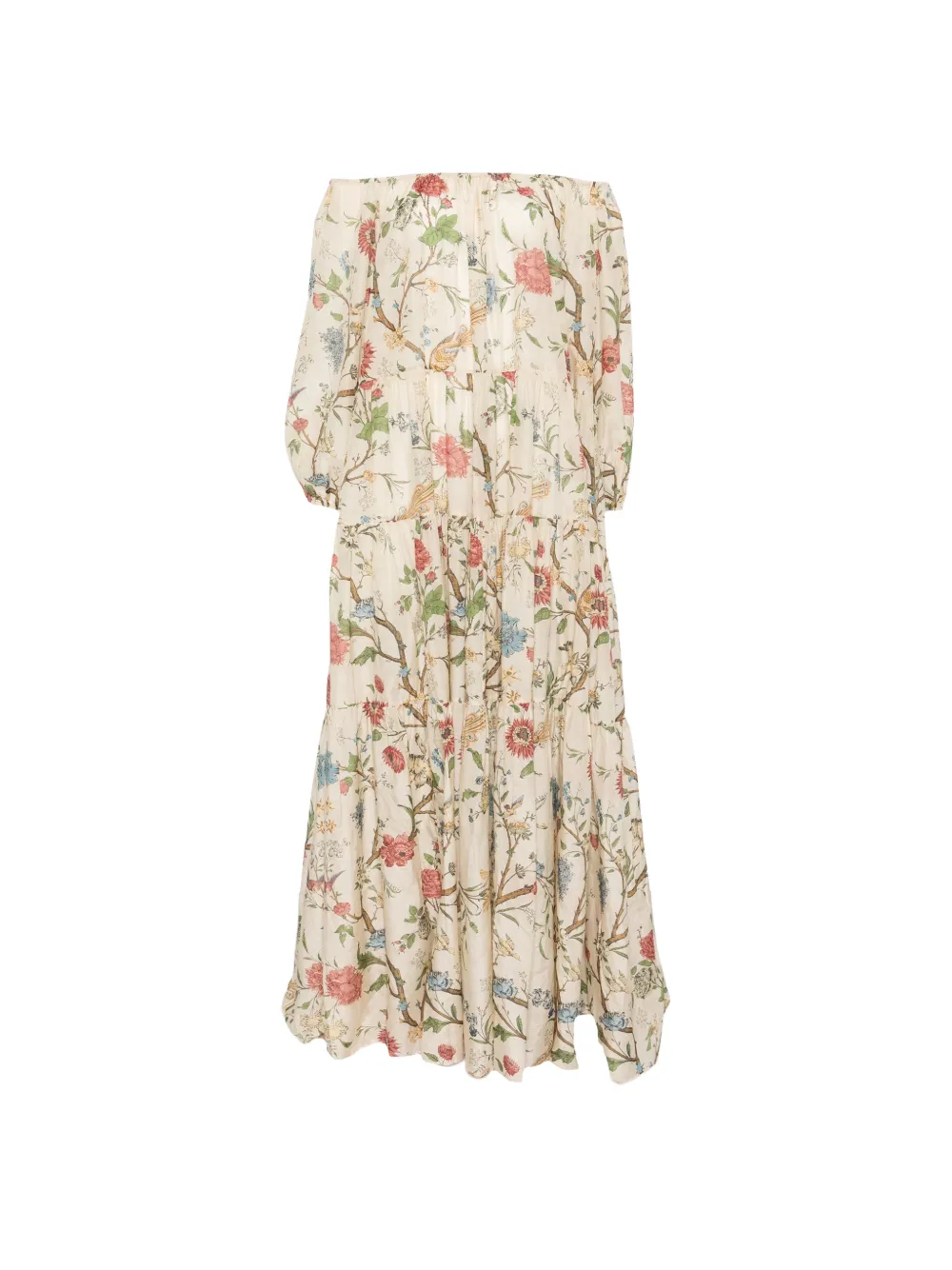 INTO THE EAST Morris floral-print maxi dress - Toni neutri