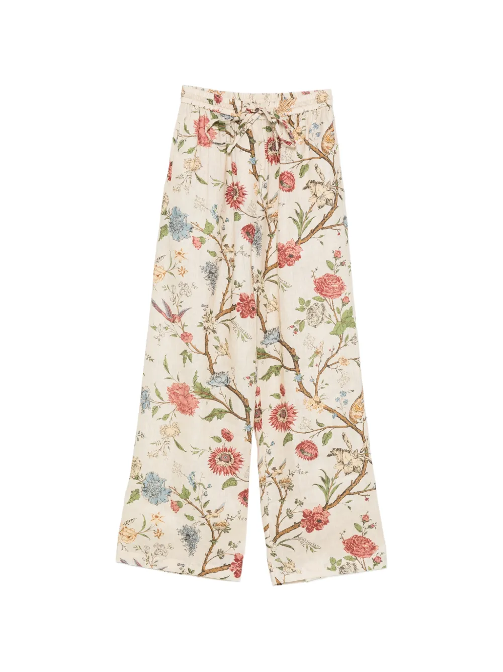 INTO THE EAST Morris floral-print drawstring trousers - Toni neutri